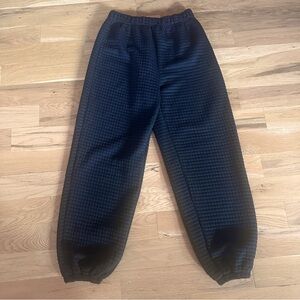 Princess Polly Waffle Jogger Black Size 4